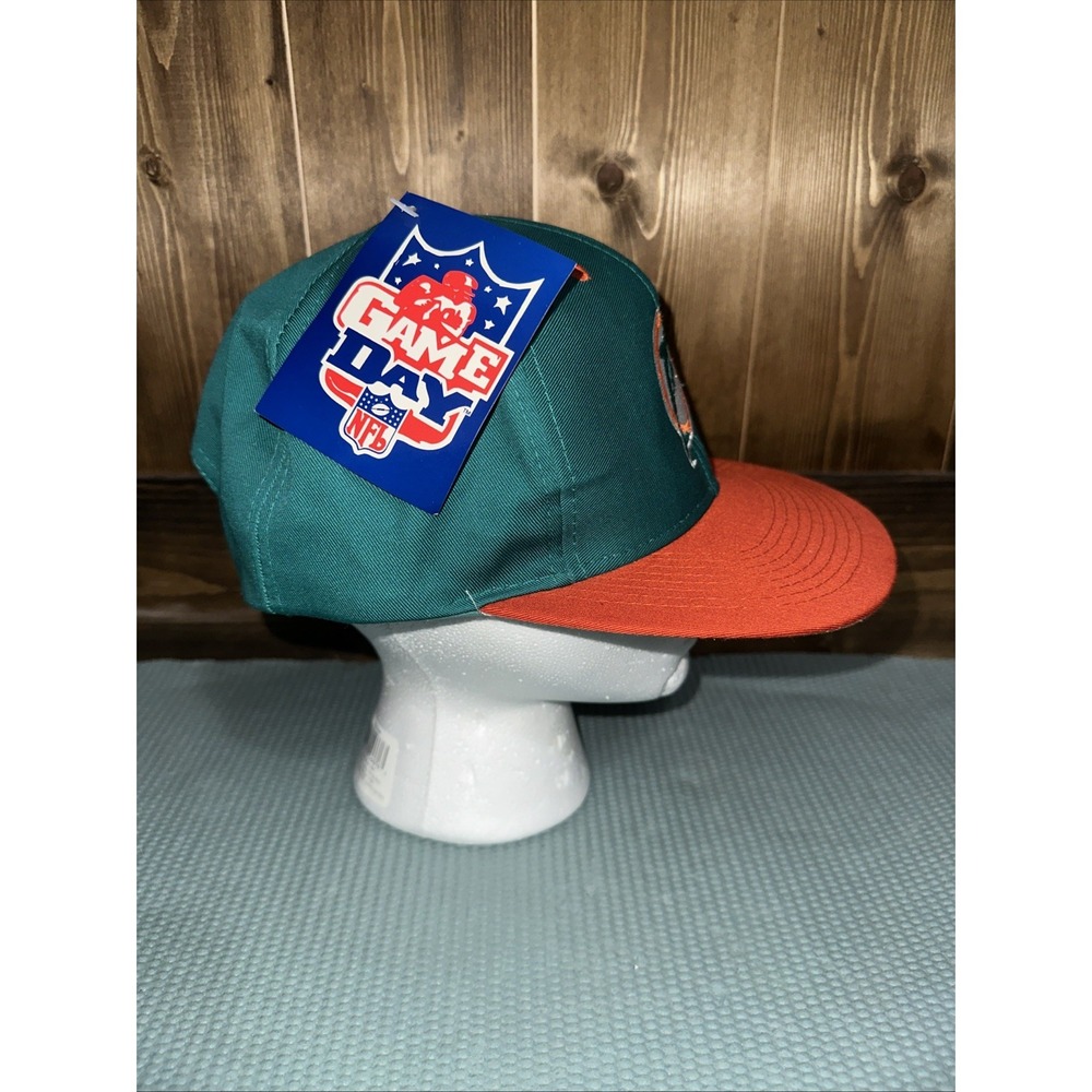 NWT Vintage 90s Logo 7 Team NFL Miami Dolphins SnapBack Hat Sports‎ Football - Picture 3 of 14